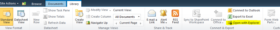 Open with Explorer - SharePoint Open with Explorer - SharePoint